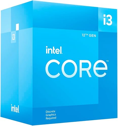 Intel® Core™ 12th Gen i3-12100F desktop processor, featuring PCIe Gen