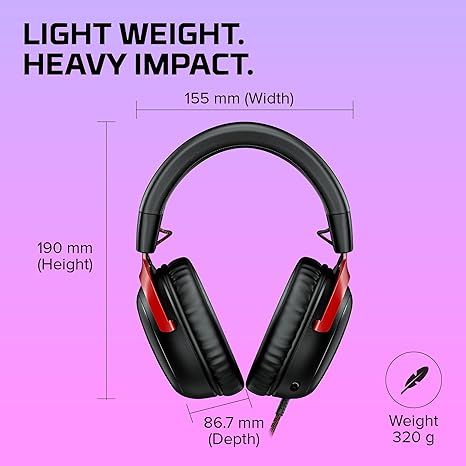 HyperX Cloud III – Wired Gaming Headset, PC, PS5, Xbox Series X|S